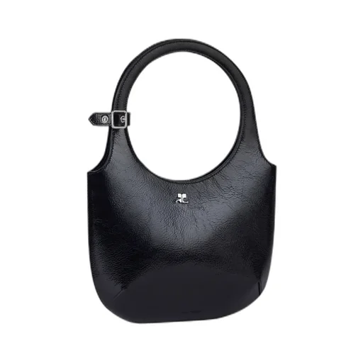 Logo Plaque Top Handle Bag