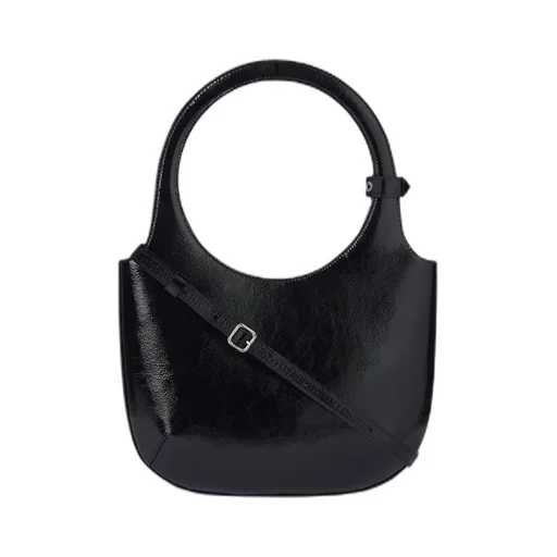 Logo Plaque Top Handle Bag