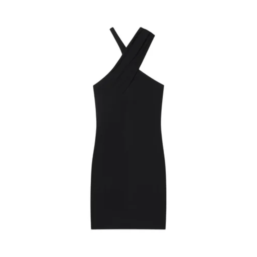 Criss Cross Mini Jersey Dress