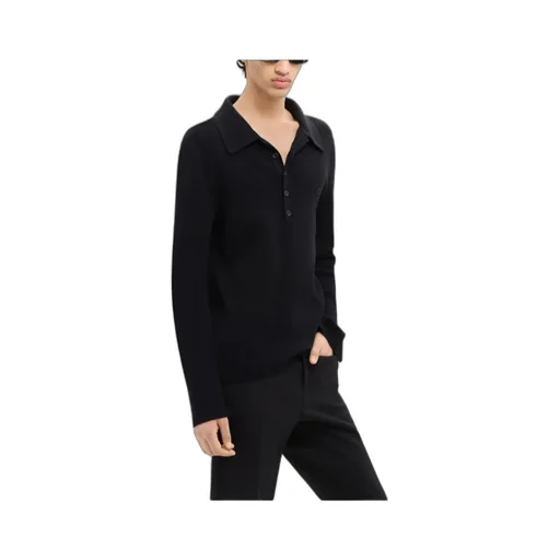 Logo Embroidered Knit Polo Shirt