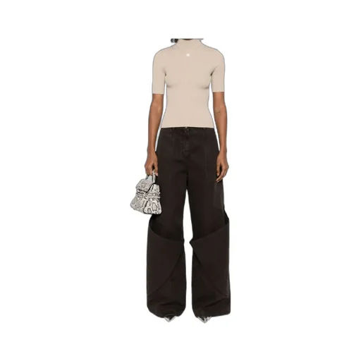 Reedition Short-Sleeved Ribbed Jumper