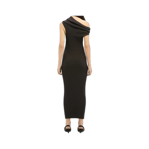 Twist Rib Knit Long Dress