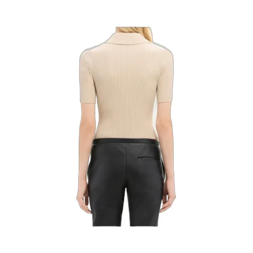 Iconic Rib Knit Polo Shirt