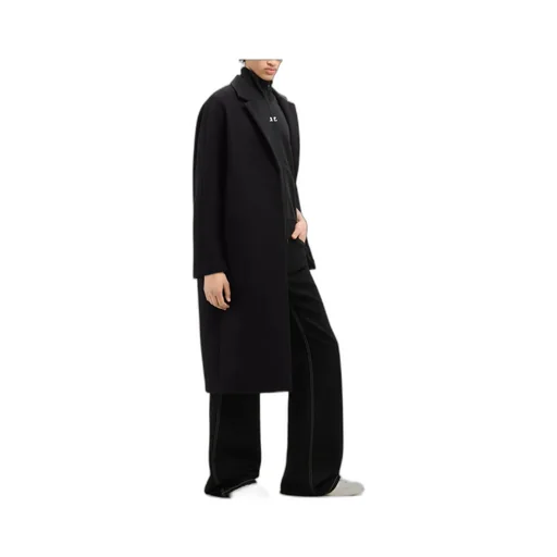 Cocoon Single-Breasted Long Coat