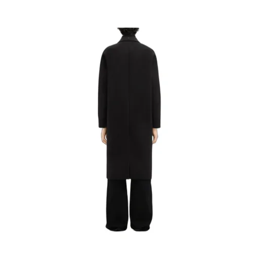 Cocoon Single-Breasted Long Coat