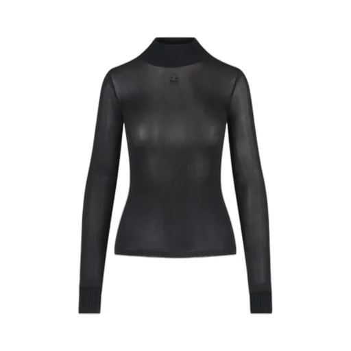 Logo Embroidered High Neck Jumper