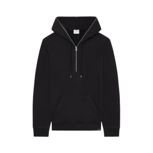 Zipped Drawstring Fleece Hoodie
