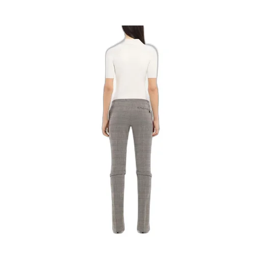 Logo Patch Button Detailed Ribbed Polo Top