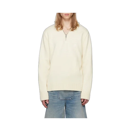 Zipped V-Neck Jumper