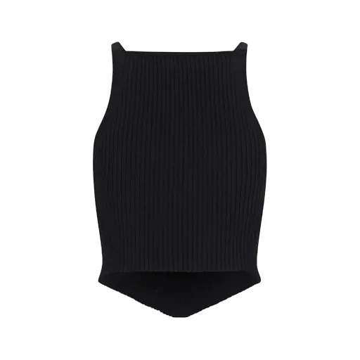 Sleeveless Knitted Top