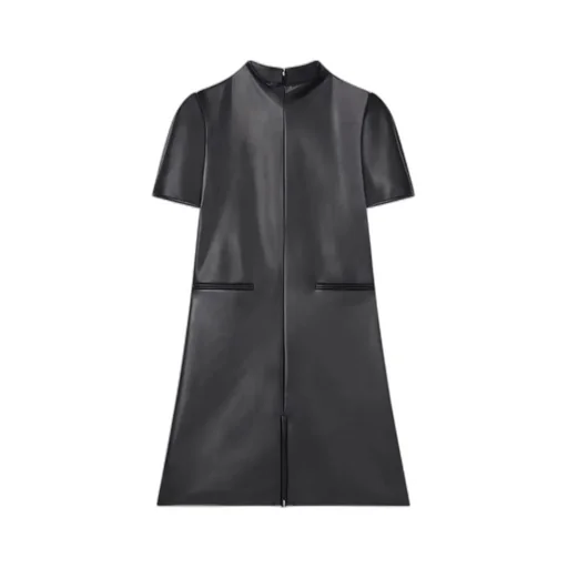 Short-Sleeved A-Line Mini Dress