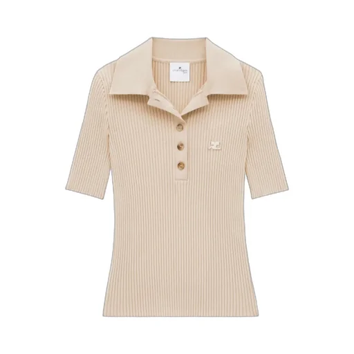 Iconic Rib Knit Polo Shirt