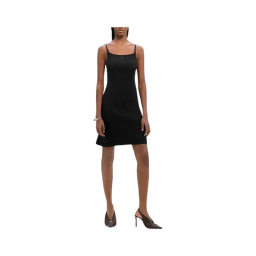 Sleeveless Ribbed-Knit Mini Dress