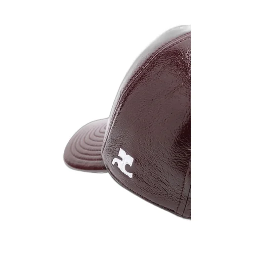 Logo-Embroidered Patent Cap