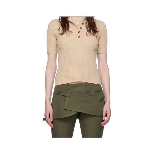 Iconic Rib Knit Polo Shirt