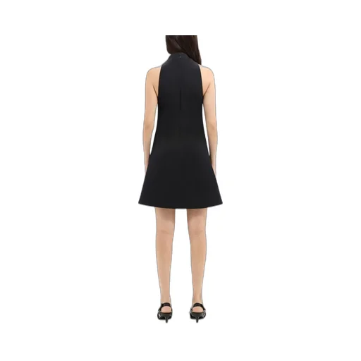 Sleeveless Twill A-Line Dress