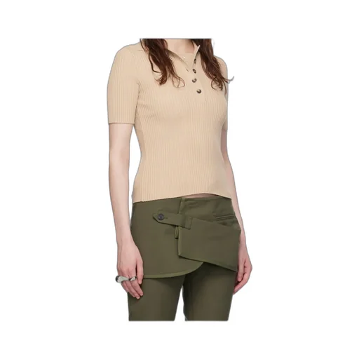 Iconic Rib Knit Polo Shirt