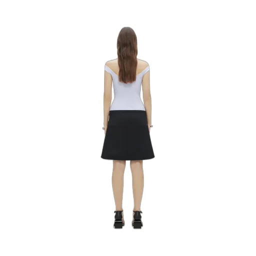 Cut-Out Ribbed Knit Top