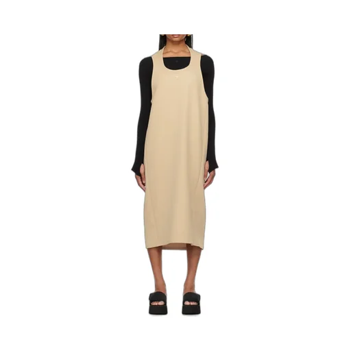 Logo-Patch Midi Dress