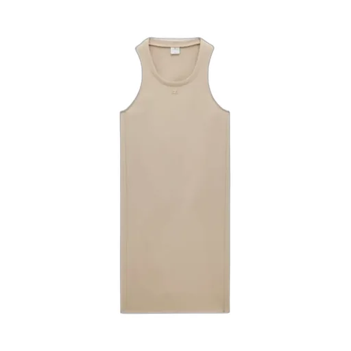 Logo-Patch Midi Dress