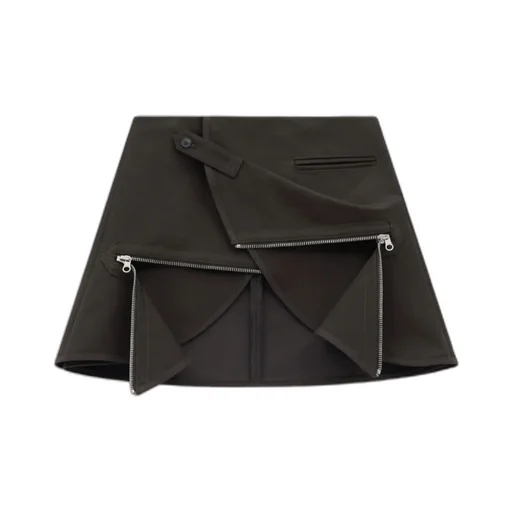 Modular Cotton Miniskirt