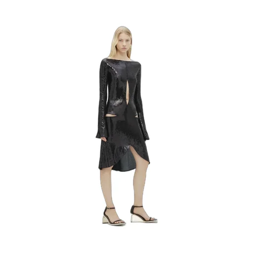 Zipped Ellipse Glitter Dress