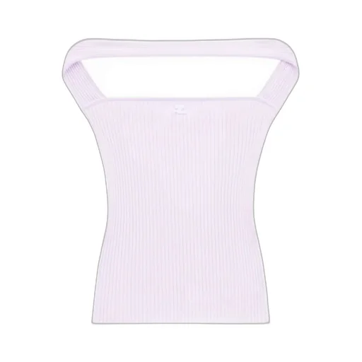 Cut-Out Ribbed Knit Top