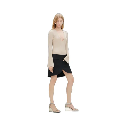 Ellipse Twill Mini Skirt