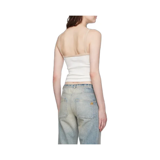 Contrast V-Neck Tank Top