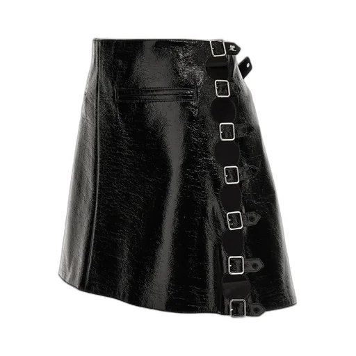 Multi Sangle Vinyl Mini Skirt