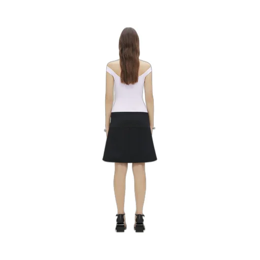 Cut-Out Ribbed Knit Top
