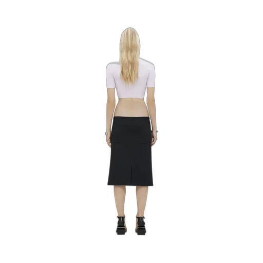 V-Neck Cropped Knitted Top