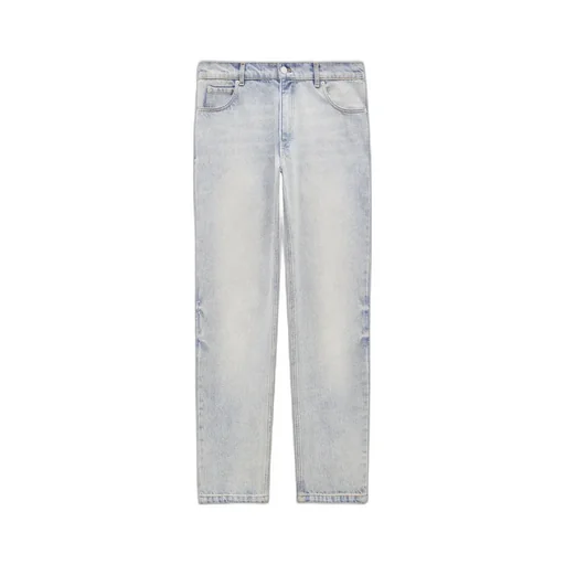 Logo Embroidered Straight Leg Jeans