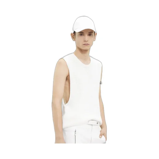 Ribbed-Knit Sleeveless Tank Top