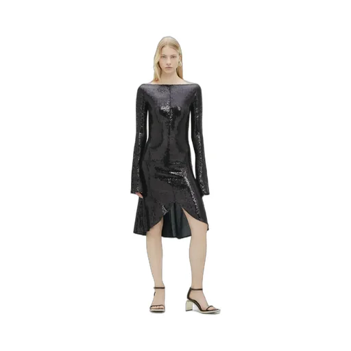 Zipped Ellipse Glitter Dress