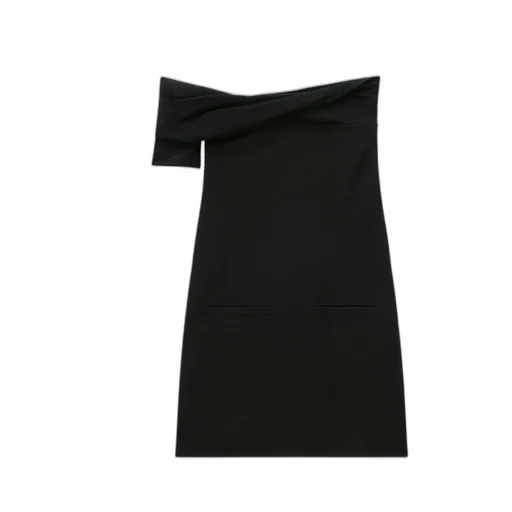 One-Shoulder A-Line Mini Dress