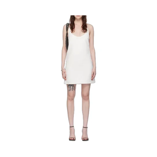 Buckle Babydoll Twill Dress