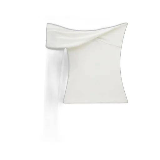 Twist-Detail Crepe Top