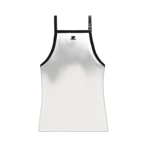 Buckle Contrast Tank Top
