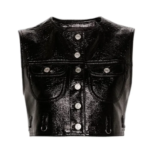 Multiflex Vinyl Cropped Vest