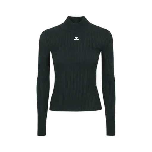 High Neck Knitted Jumper