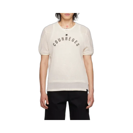 Logo Printed Mesh T-Shirt