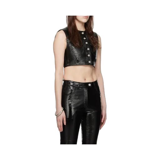 Multiflex Vinyl Cropped Vest