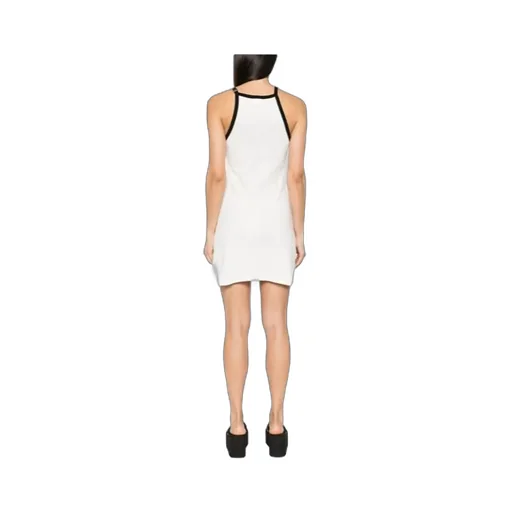 Buckle Detailed Halter-Neck Dress