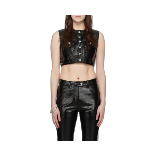 Multiflex Vinyl Cropped Vest