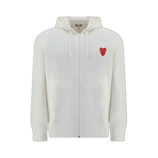 Heart Patch Zipped Sweatshirt