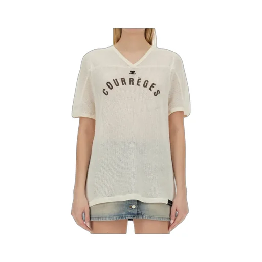 Logo Printed Mesh T-Shirt