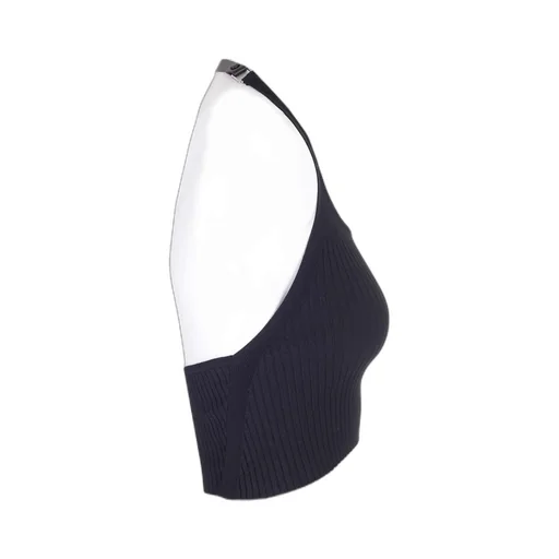 Holistic Buckle Rib Knit Tank Top