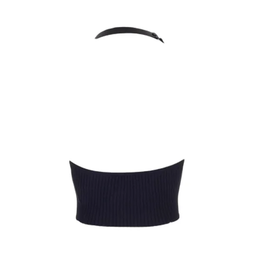 Holistic Buckle Rib Knit Tank Top
