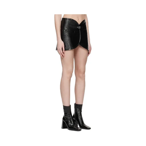 Ellipse Vinyl Mini Skirt